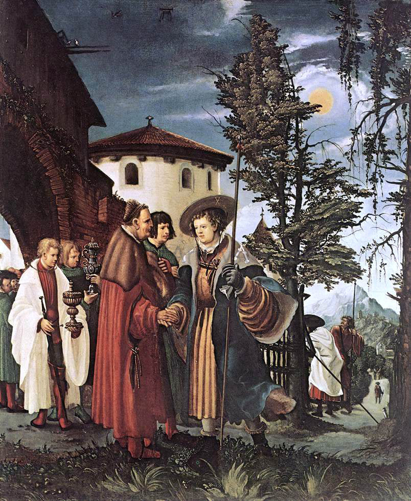  Denys Van Alsloot St. Florian Taking Leave Of The Monastery - Canvas Print