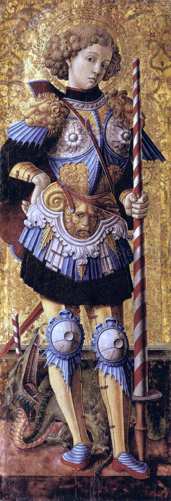  Carlo Crivelli St George - Canvas Print