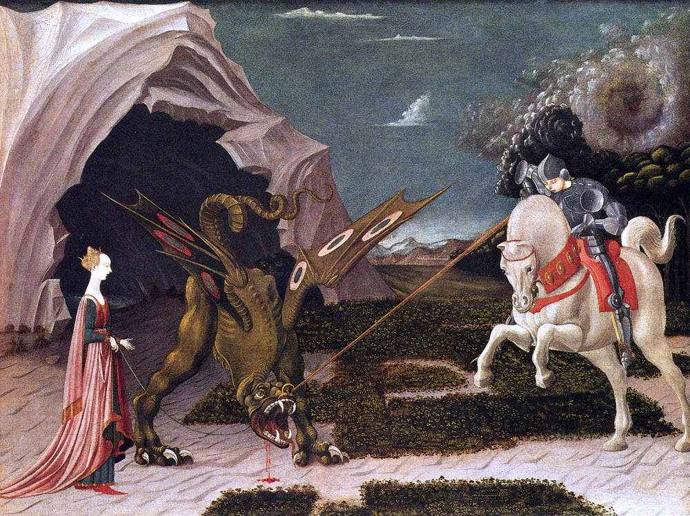  Paolo Uccello St. George and the Dragon - Canvas Print