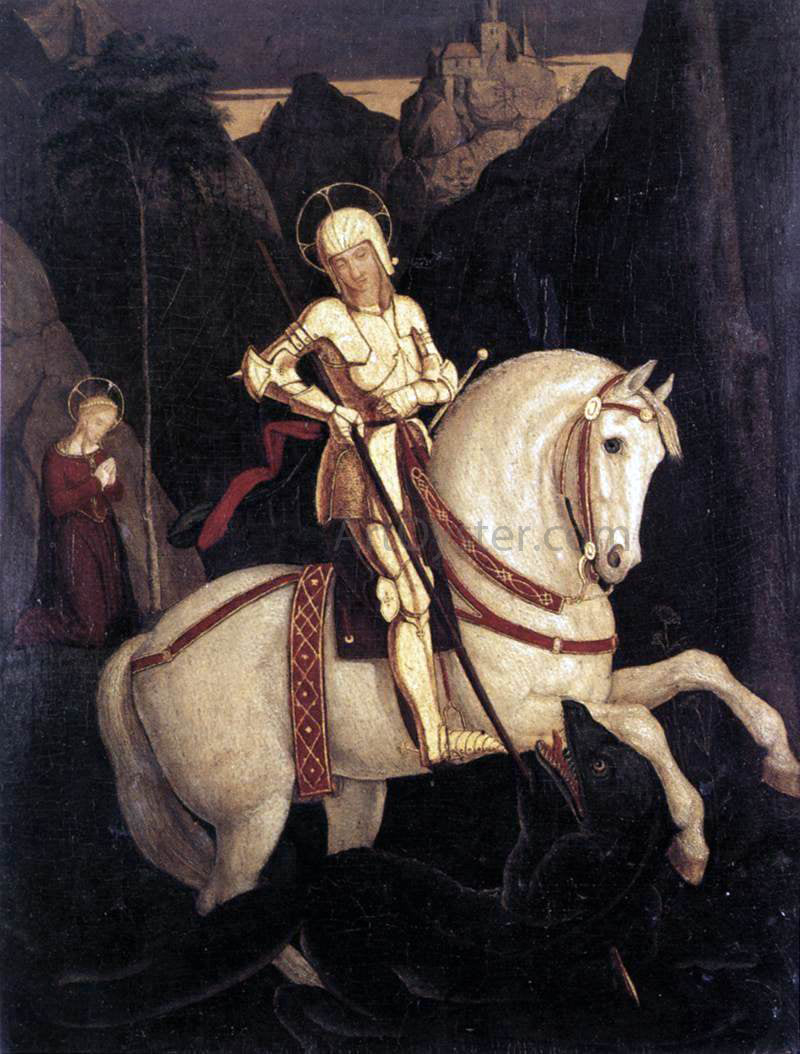  Franz Pforr St George and the Dragon - Canvas Print