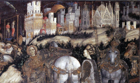  Antonio Pisanello St George and the Princess of Trebizond (detail) - Canvas Print