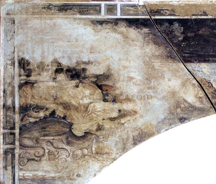  Antonio Pisanello St George and the Princess of Trebizond (left side) - Canvas Print