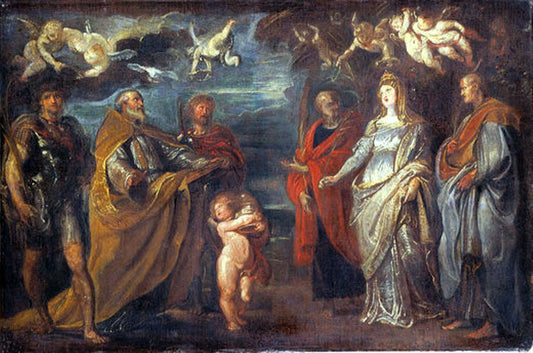  Peter Paul Rubens St George with Martyrs Maurus, Papianus, Domitilla, Nerus and Achilleus - Canvas Print
