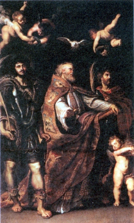  Peter Paul Rubens St George with St Maurus and Papianus - Canvas Print