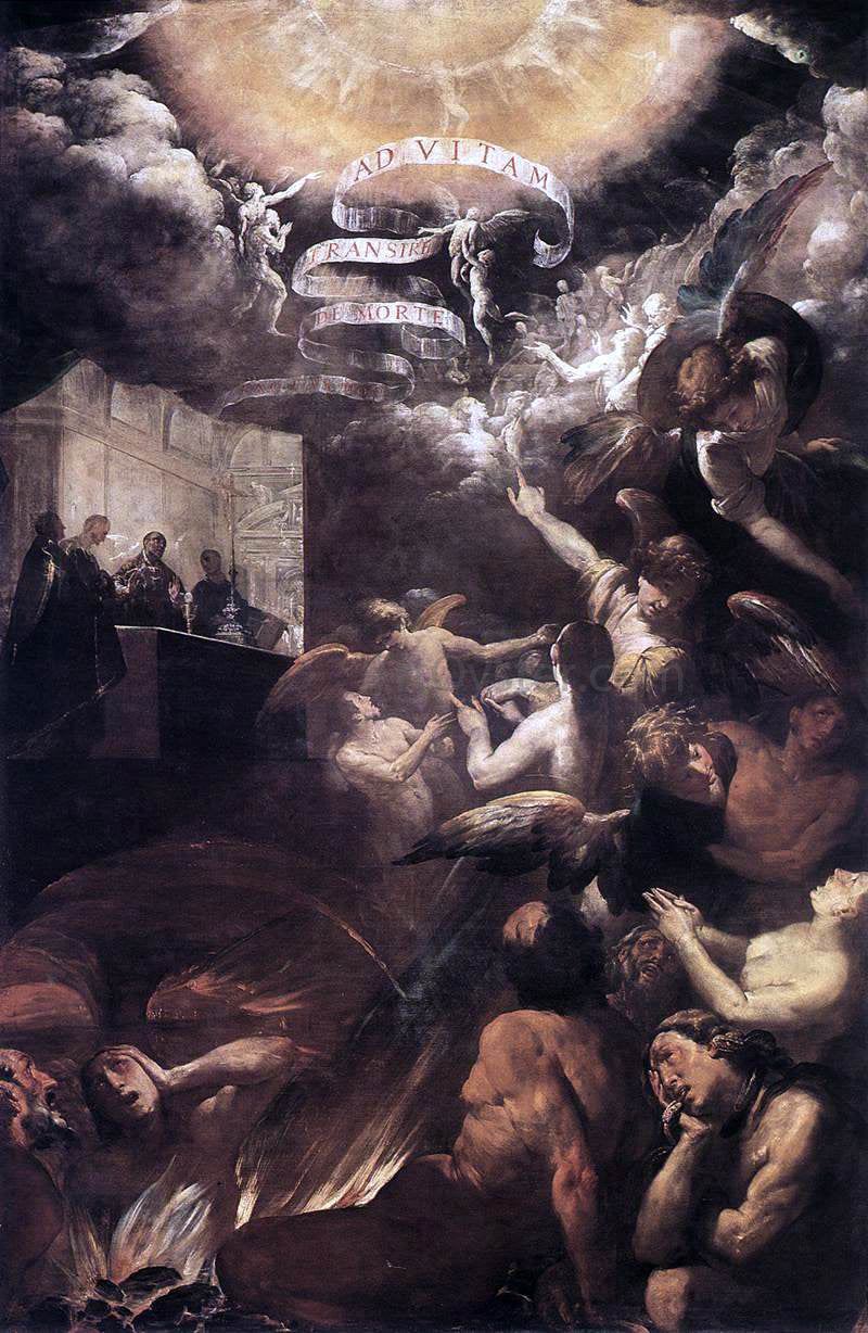  Giovanni Battista Crespi St Gregory Delivers the Soul of a Monk - Canvas Print