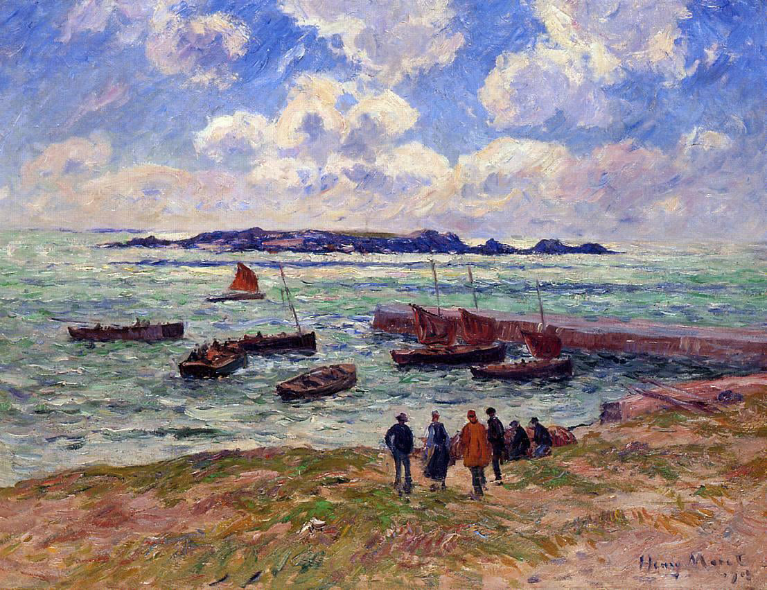 Henri Moret St. Guenole, Pen' March Canvas Print – Art MegaMart