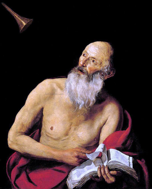  Hendrick Van Somer St Jerome - Canvas Print