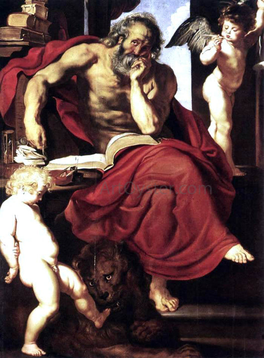  Peter Paul Rubens St Jerome in His Hermitage - Canvas Print