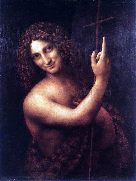  Leonardo Da Vinci St John the Baptist - Canvas Print