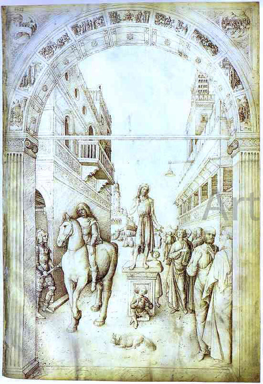  Jacopo Bellini St. John the Baptist Preaching - Canvas Print