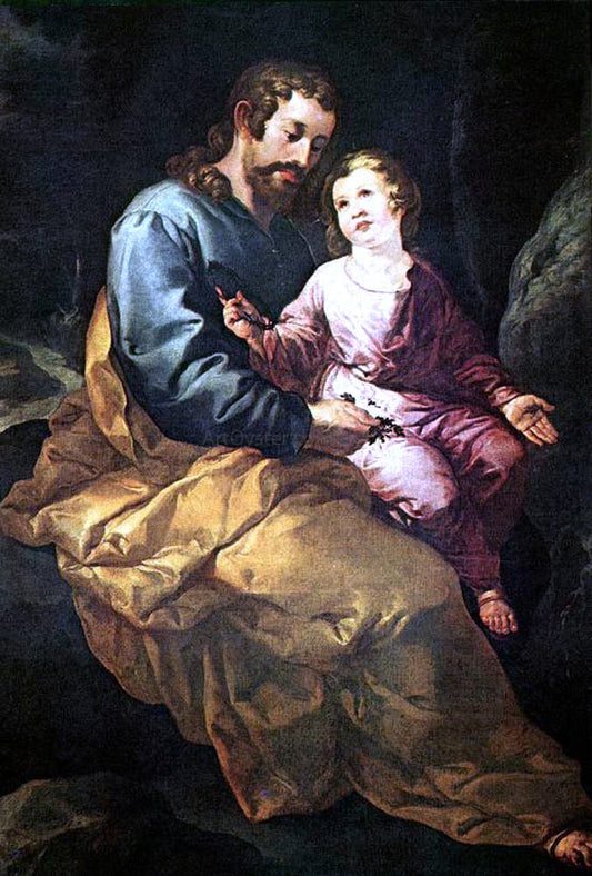  The Elder Francisco De Herrera St Joseph and the Child - Canvas Print