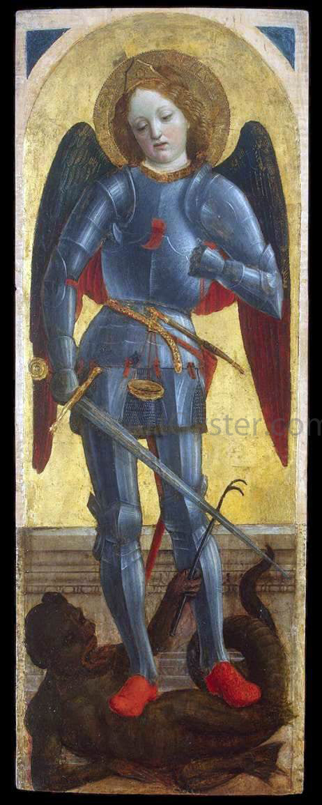  Vincenzo Foppa St Michael Archangel - Canvas Print