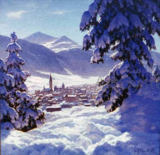  Ivan Fedorovich Choultse St. Moritz - Canvas Print