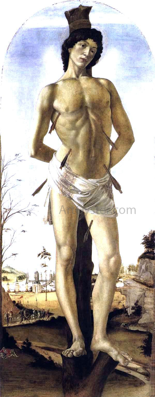  Sandro Botticelli St Sebastian - Canvas Print