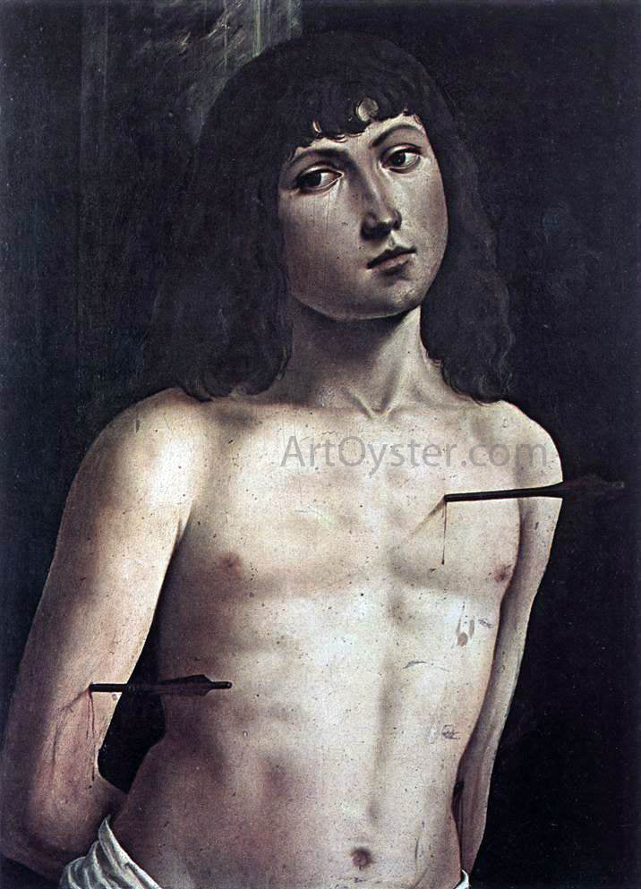  The Elder Lorenzo Costa St Sebastian - Canvas Print