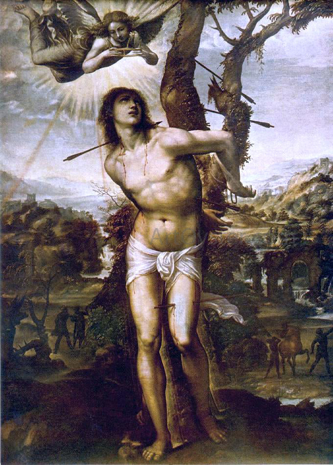  Il Sodoma St. Sebastian - Canvas Print