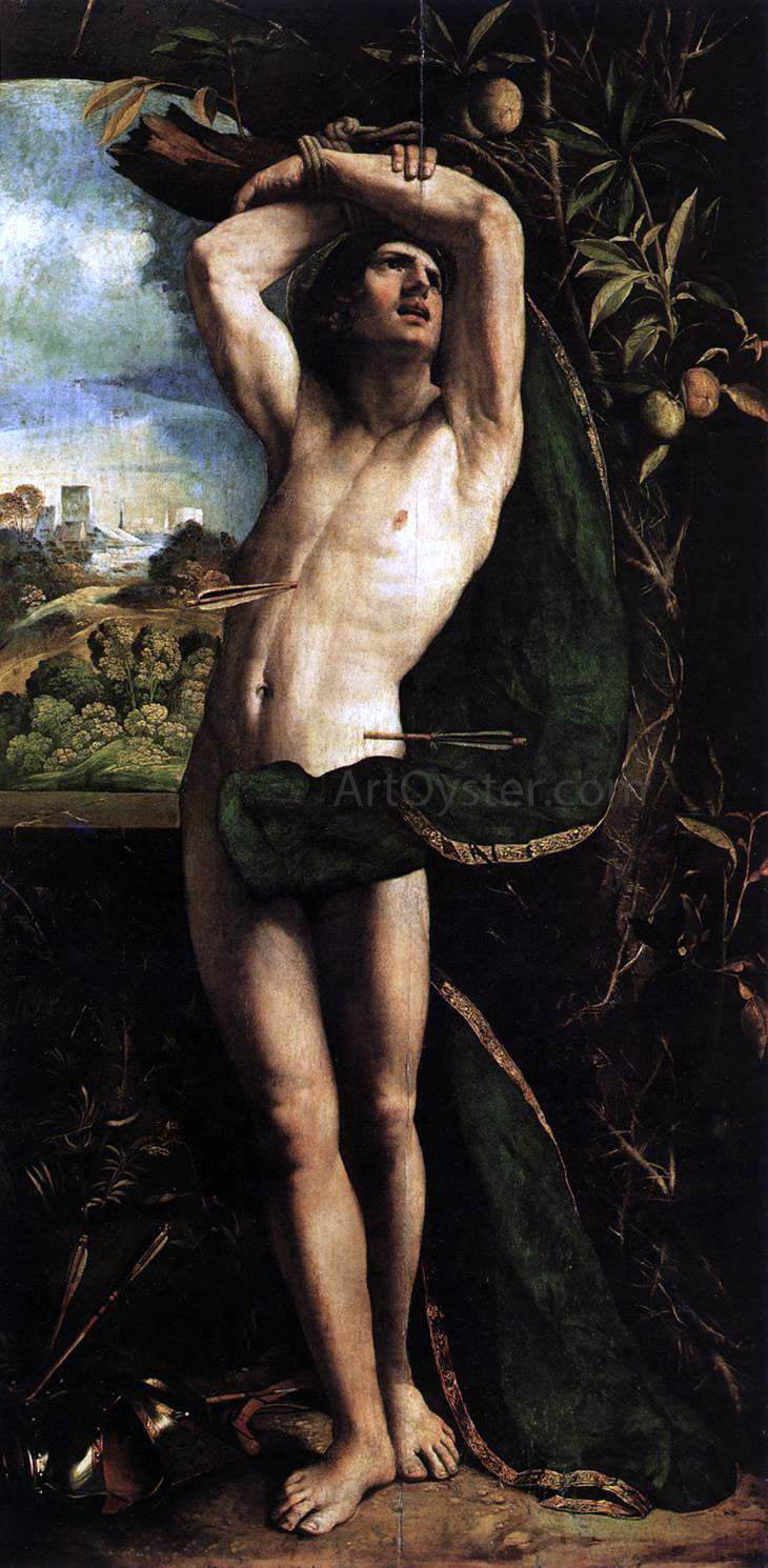  Dosso Dossi St Sebastian - Canvas Print