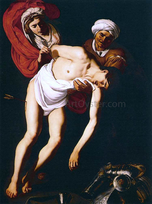  Dirck Van Baburen St Sebastian Attended by St Irene and Her Maid - Canvas Print