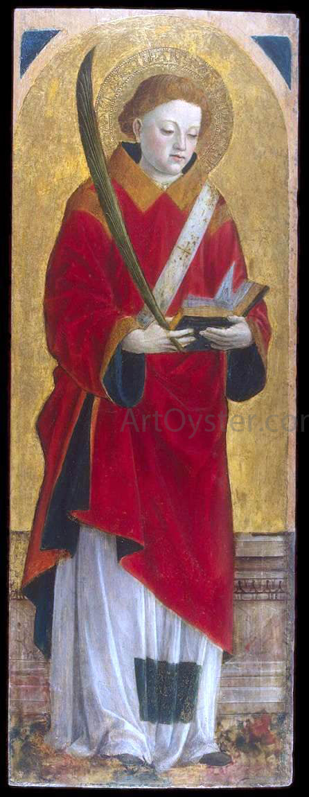  Vincenzo Foppa St Stephen the Martyr - Canvas Print