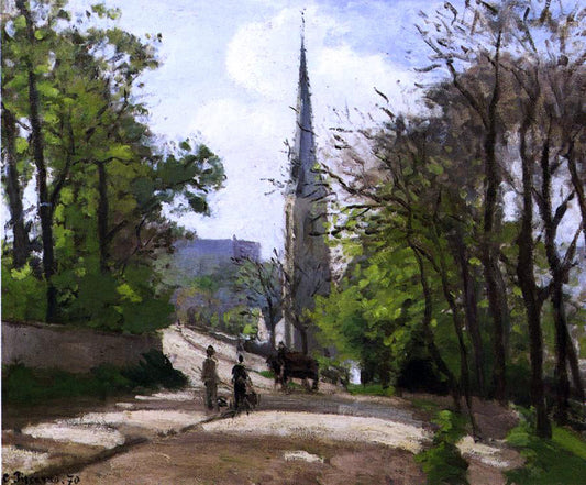  Camille Pissarro St. Stephen's Church, Lower Norwood - Canvas Print