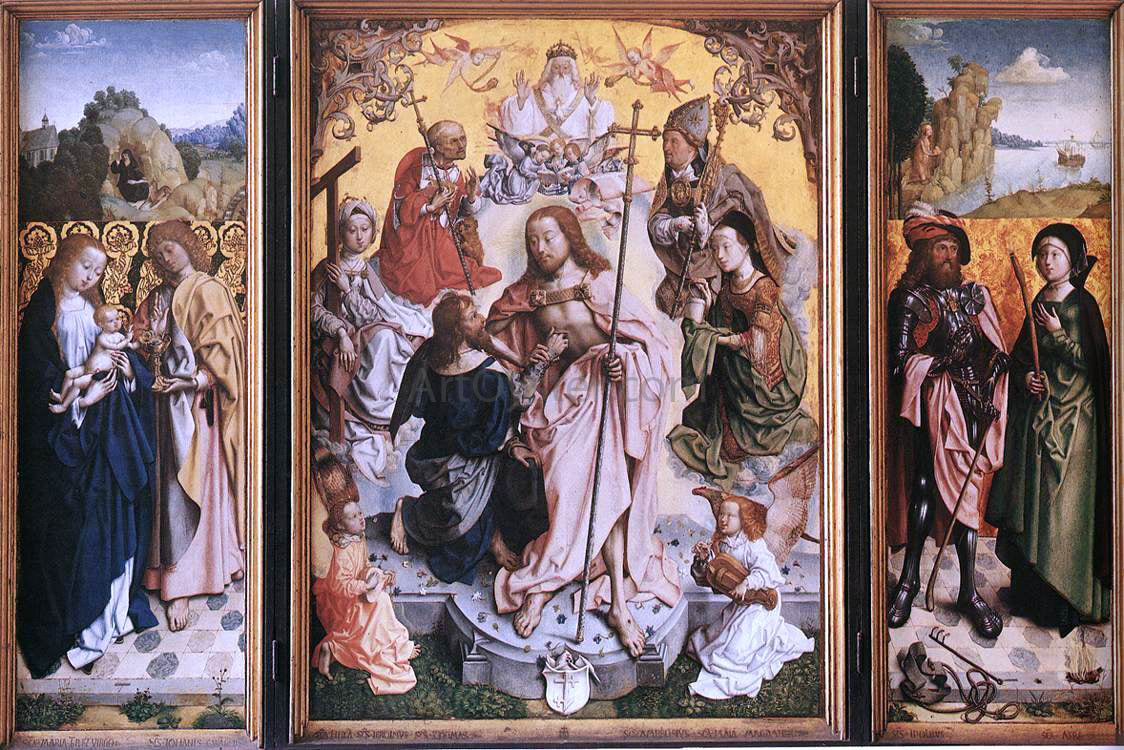  Master Bartholomew Altar St Thomas Altarpiece - Canvas Print