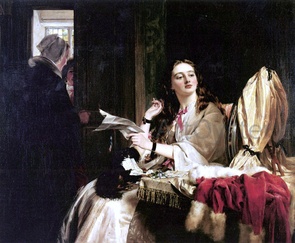  John Callcott Horsley St. Valentine's Day - Canvas Print