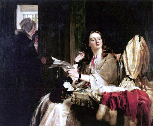  John Callcott Horsley St. Valentine's Day - Canvas Print