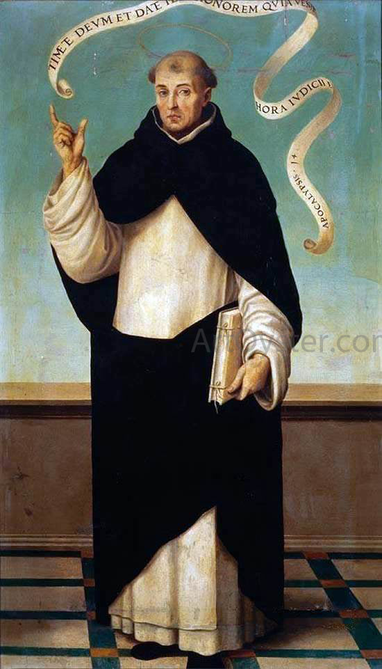  Juan de es De Juanes St Vincent Ferrer - Canvas Print