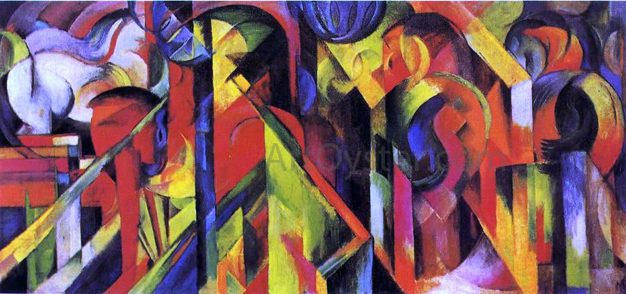  Franz Marc Stables - Canvas Print