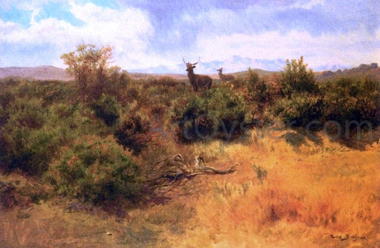  Rosa Bonheur Stag and Doe in a Landscape - Canvas Print
