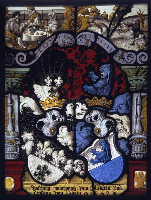  Carl Von Egeri Stained-Glass Panel - Canvas Print