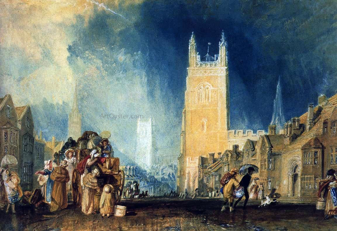  Joseph William Turner Stamford, Lincolnshire - Canvas Print