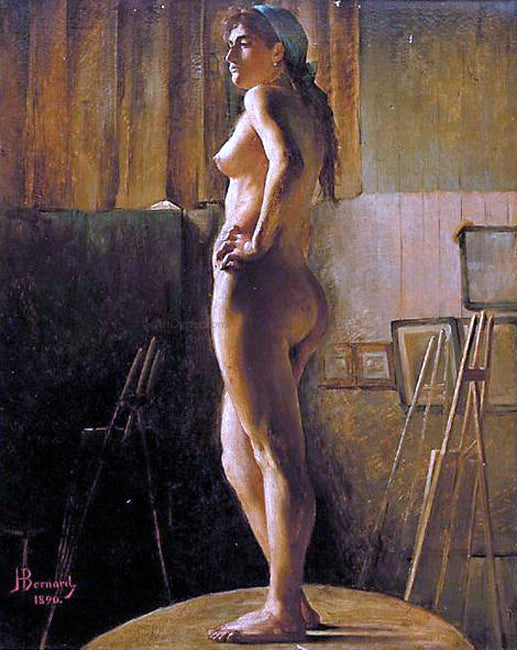  Joseph Bernard Standing Nude - Canvas Print