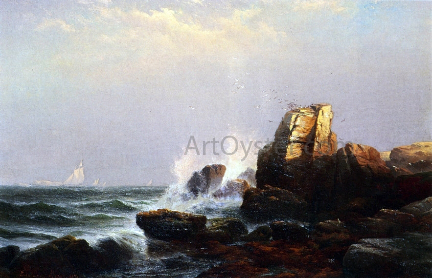  Edward Moran Steeple Rock, Bar Harbor, Maine - Canvas Print