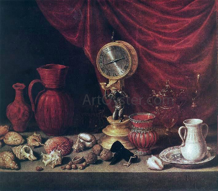  Antonio De Pereda Still-Life with a Pendulum - Canvas Print