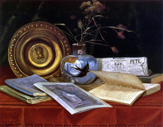  Nicholas Alden Brooks Still Life - Canvas Print