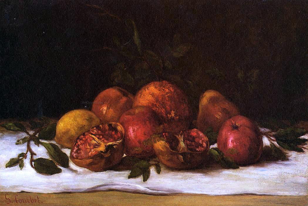  Gustave Courbet Still Life - Canvas Print