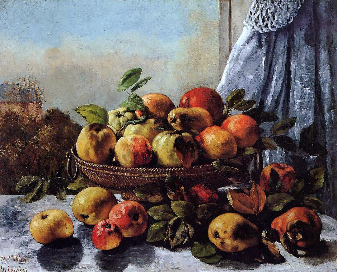  Gustave Courbet Still Life: Fruit - Canvas Print