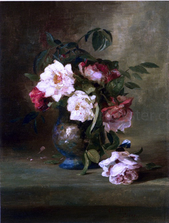  Charles Ethan Porter Still Life of Flowers - Canvas Print