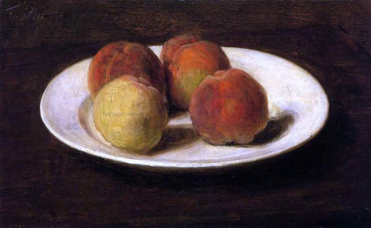  Henri Fantin-Latour Still Life of Four Peaches - Canvas Print