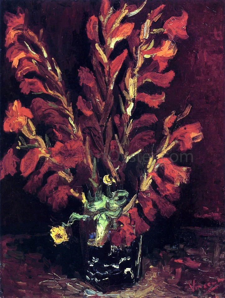  Vincent Van Gogh Still Life: Vase with Gladiolas - Canvas Print