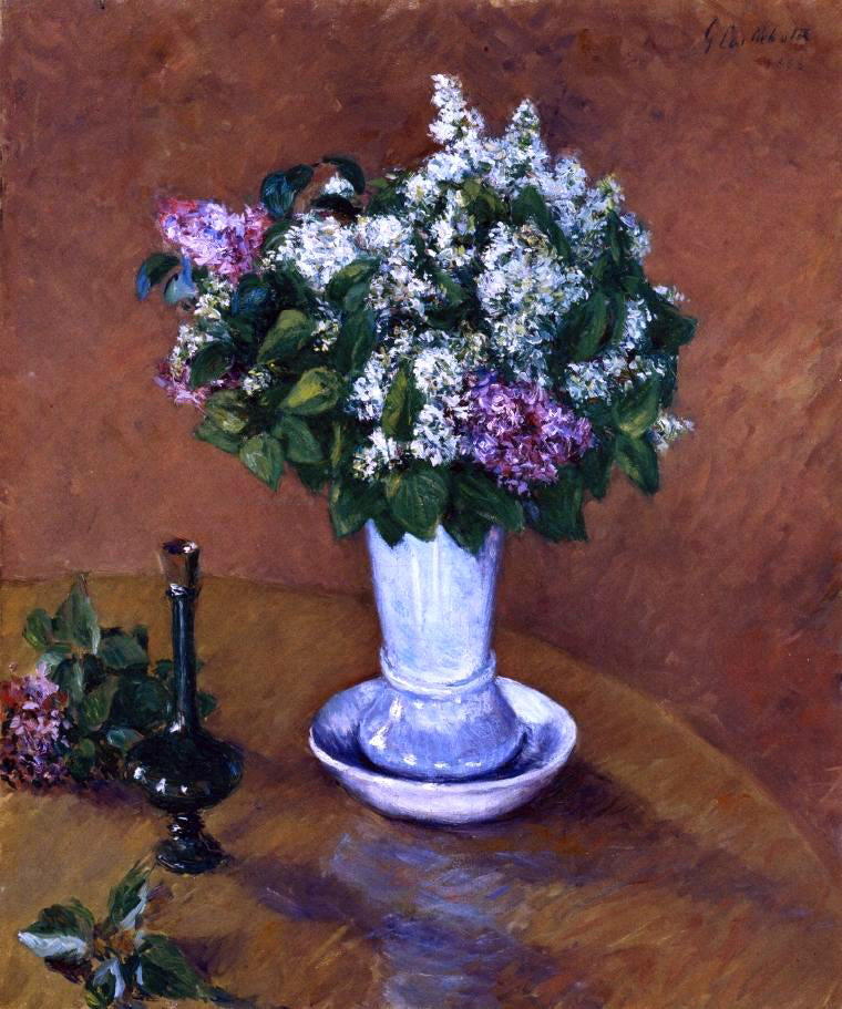  Gustave Caillebotte Still LIfe with a Vase of Lilacs - Canvas Print