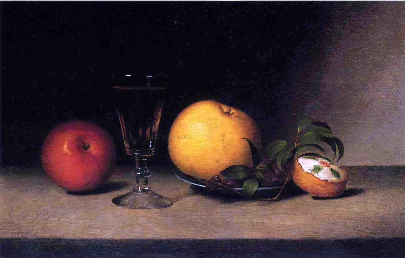  Raphaelle Peale Still Life with Apples, Sherry and Tea Cake - Canvas Print