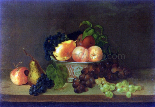  Mary Jane Peale Still LIfe with Bowl of Fruit - Canvas Print