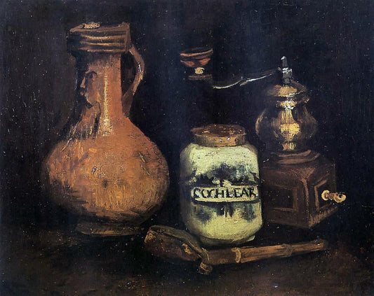  Vincent Van Gogh Still Life with Coffee Mill, Pipe Case and Jug - Canvas Print