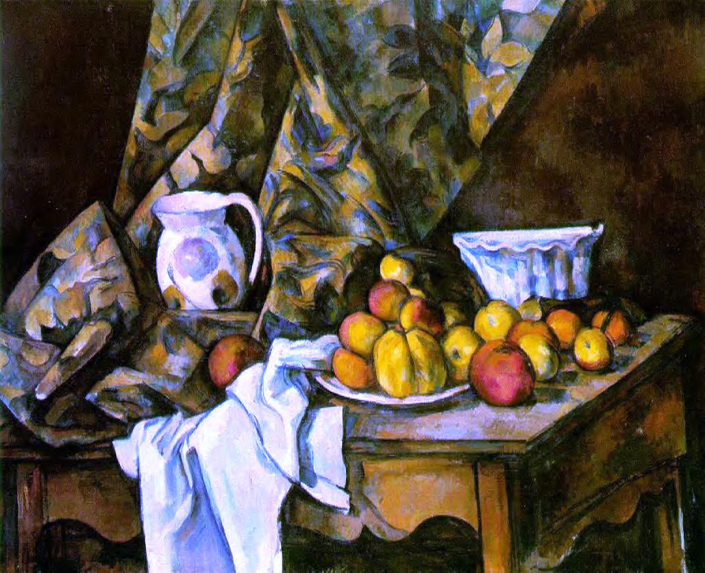  Paul Cezanne Still Life with Flower Holder - Canvas Print