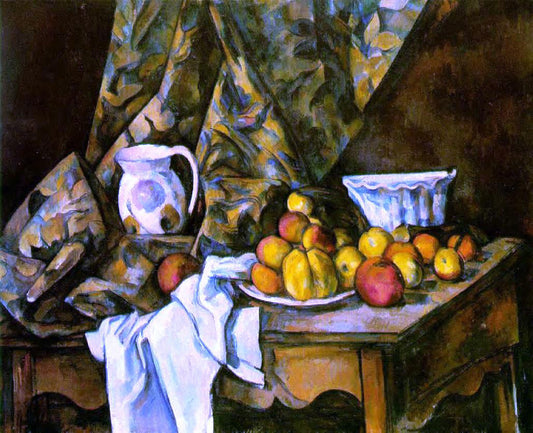  Paul Cezanne Still Life with Flower Holder - Canvas Print