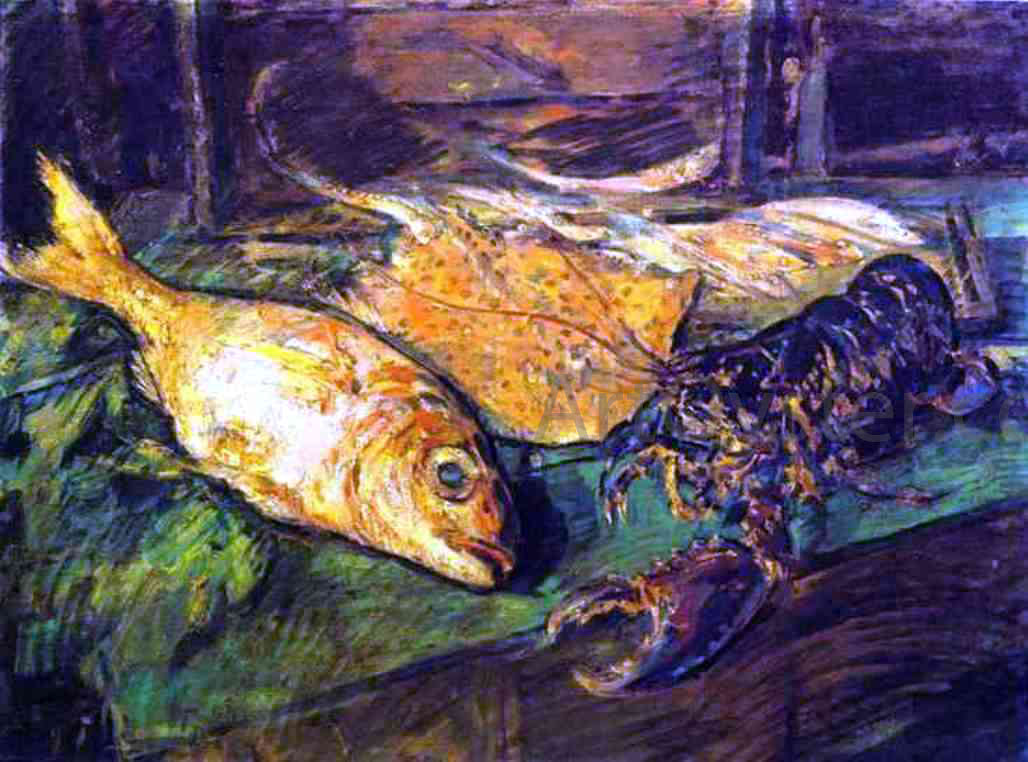  Constantin Alexeevich Korovin Still Life with Lobster - Canvas Print