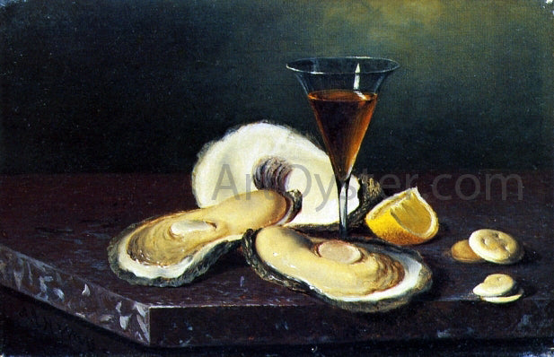  Andrew H. Way Still Life with Oysters - Canvas Print