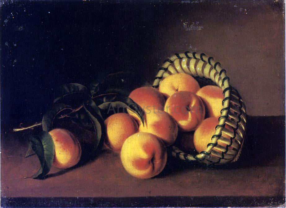  Sarah Miriam Peale Still Life with Peaches - Canvas Print